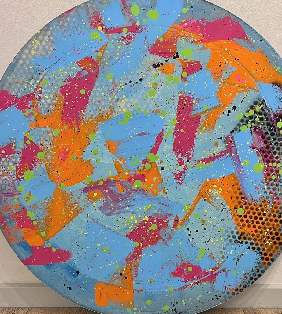 Color the fucking world up — maleri af Jens Andersen