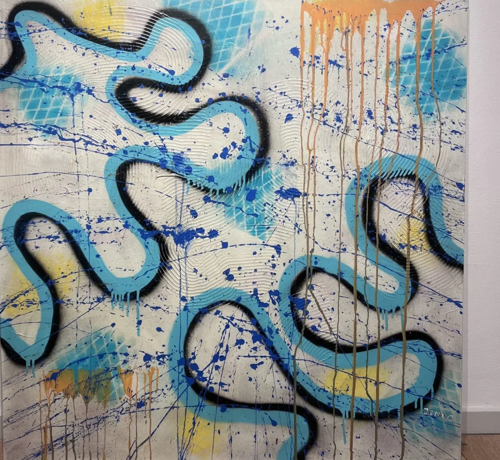 Abstrakt world — maleri af Jens Andersen